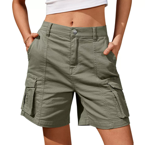 Shorts cargo de qualité supérieure pour femmes, design décontracté en coton à séchage rapide, à bas prix, shorts cargo pour femmes adultes - Product Image 1