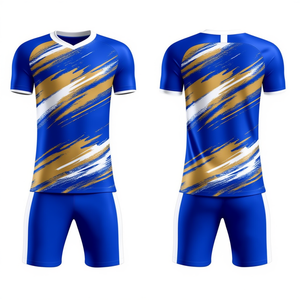ชุดเสื้อและกางเกงฝึกซ้อมฟุตบอล ดีไซน์ใหม่ ชุดฟุตบอลมืออาชีพ คุณภาพสูง ชุดกีฬา ออกแบบขนาดได้ตามต้องการ - Product Image 1