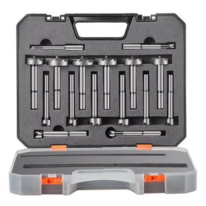 Juego de 16 Brocas Forstner de Acero al Carbono de 1/4 a 1-5/8 Pulgadas con Vástago Universal para Perforación de Madera - Product Image 1