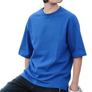 T-shirt surdimensionné 100% coton personnalisé pour hommes Street Style Pattern Photo Printing 100% coton T-shirt pour hommes coupe ample - Product Image 1