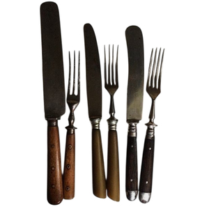 Juego de cubiertos modernos de acero inoxidable al por mayor con mangos de madera para restaurante y hogar: tenedor, cuchara, cuchillo y palillos - Product Image 6