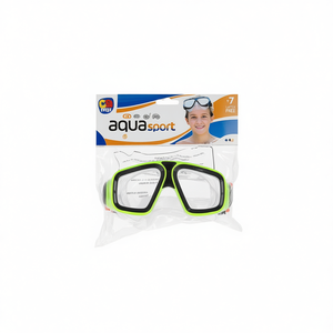 Maschera da snorkeling Aqua Sport per bambini dai 7 anni in su, senza lattice, con cinturino in silicone e fascia regolabile, attrezzatura da immersione - Product Image 2