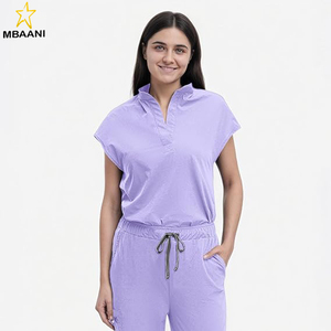 <b>Scrubs</b> <b>Set</b> for Women Nurse Uniform Jogger Suit Stretch Top & Pants with Multi Pocket for Nurse Esthetician Workwear - Product Image 5