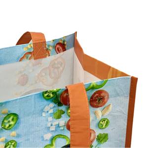 Sac de courses fonctionnel en RPET personnalisé à bas prix pour épicerie, avec poignées en sangle PP non tissée, fabriqué au Vietnam - Product Image 5