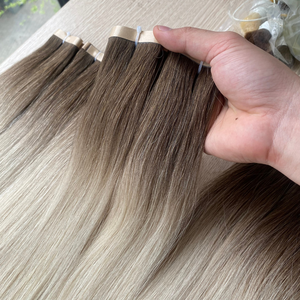 ผมต่อปลายแบนมนุษย์ผมคนเวียตนามดิบจากเวียดนามผมมนุษย์ผมบริสุทธิ์เคราติน100% - Product Image 1