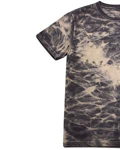 เสื้อยืดคอกลมแขนสั้นผ้าฝ้ายลายหินอ่อนสีเบจชาร์โคลแบบวินเทจสไตล์ลำลองสำหรับผู้ชาย เหมาะสำหรับใส่ในฤดูร้อน - Product Image 3