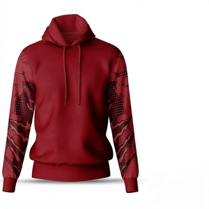 Sweat à capuche noir pour homme, coupe ample, décontracté, tricoté pour l'hiver, 100% polyester, écologique, imperméable, TOFEN SPORTS - Product Image 3