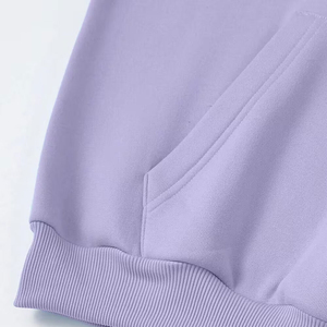 Sweat-shirt à capuche surdimensionné en molleton pour femme, pull en coton long, streetwear grande taille, sweats à capuche pour femme - Product Image 4