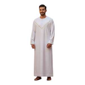 Túnica Musulmana al por Mayor, Thawb Musulmán para Hombre | Túnica Tradicional Árabe Thobe, Ropa Islámica, Diferentes Tallas y Colores Disponibles - Product Image 3
