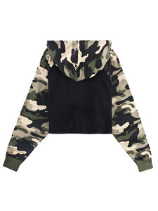 เสื้อครอปฮู้ดดี้ผู้หญิง รุ่นใหม่มาแรง แฟชั่นทันสมัย ผ้าฝ้าย 100% แขนยาว เสื้อผ้าลำลองสำหรับผู้หญิง เสื้อครอปฮู้ดดี้ - Product Image 2