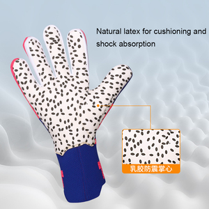 Football Goalkeeper Gloves Full Finger Non Slip Breathable Adjustable Wrist Strap Unisex Sports PU Material Silicone Printing - Product Image 5