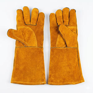 Gants de soudage en cuir, avec pouce droit, sans doublure, 35 cm, résistants aux hautes températures, anti-éclaboussures - Product Image 6