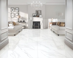 Carreaux de sol et de mur en porcelaine moderne Statuario Venito, finition mate, résistants aux acides, dalles intérieures pour villa, 60x120 CM - Product Image 1