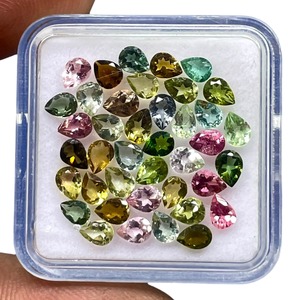 Natural Mozambique <b>Tourmaline</b> Pear Cut Gemstone 4mm 3mm <b>Tourmaline</b> Stone Loose Gemstones Wholesale Price Bulk For Jewelry Making - Product Image 6