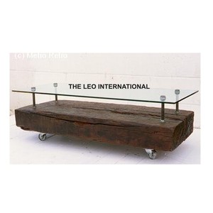 Minimalist Modern <b>Vintage</b> Retro Solid Wood Furniture <b>Table</b> Metal Base Home Use Living Room Kitchen <b>Tables</b> - Product Image 6