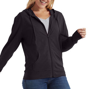 Premium Quality Low Price Breathable Women Outdoor Casual Wear <b>Hoodie</b> Heavy Thick Long Sleeve Ladies Zipper <b>Hoodie</b> - Product Image 6