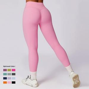 Leggings de Yoga de Cintura Alta para Mujer, Personalizables con Logotipo, Pantalones de Spandex de Alta Calidad, Leggings Deportivos para Gimnasio y Running - Product Image 4