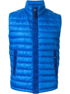 Gilet matelassé sans manches à capuche pour homme, personnalisé avec logo, style hip-hop, écologique, imperméable, séchage rapide, respirant - Product Image 4
