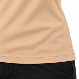 Camiseta de algodón para hombre, cuello redondo, corte regular, lavado ácido, secado rápido, ecológica, transpirable, informal, con logo frontal, OEM de alta calidad - Product Image 4