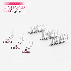 Charmlash Fournisseurs de cils en gros, cils pré-faits en forme de U, extensions de cils volumineuses, emballage écologique, épaisseur 0,07 - Product Image 1