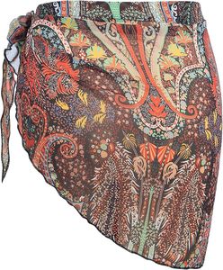 Fashion Women's Sheer Beach Cover Up <b>Bikini</b> <b>Sarong</b> Wrap Skirt Resort Vacation Swimwear - Product Image 2