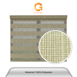 Persianas Zebra de Buena Calidad, Protección Solar del 50%, Color Crema Marrón, ZB91501, 107x183cm, B2B, Mejor Proveedor, Hogar y Oficina, Malasia, OEM, Más Vendidas - Product Image 5