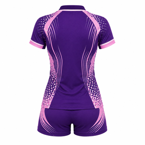 Ensemble Maillot et Short de Rugby Sublimé pour Femme – Tenue de Sport Athlétique Respirante 100% Polyester Personnalisable pour Équipe - Product Image 3
