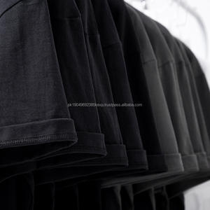 T-shirt unisexe en coton noir de haute qualité, multicolores, pour hommes, fitness, impression personnalisée de logo, t-shirt d'été - Product Image 4