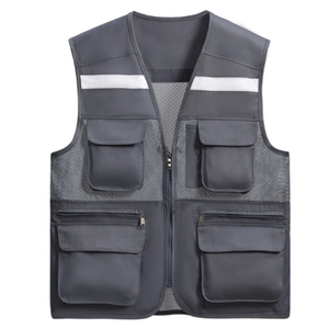 Gilet de sécurité réfléchissant personnalisé haute visibilité classe 3 unisexe sans manches avec logo personnalisé Softshell - Product Image 5