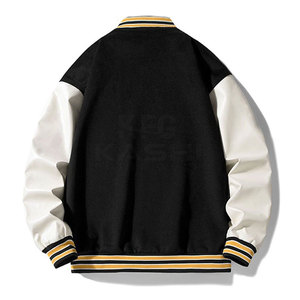 Chaqueta Varsity Ligera para Hombre con Cuello Alto, Logotipo Frontal, Transpirable y Ecológica, Corte Regular para Ocasiones Formales de Invierno - Product Image 2