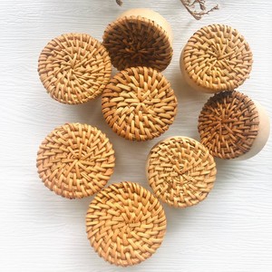 La perilla de puerta natural más vendida maneja perillas de ratán para puertas de armario interior - Product Image 3