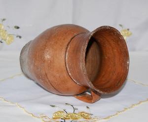 Vase en terre cuite vintage, grand pot rustique antique pour extérieur, poterie Wabi Sabi, pot de fleurs, décoration de ferme, décoration intérieure - Product Image 2