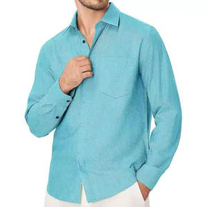 Camisas de Hombre de Manga Larga Casuales Hechas con Material 100% Algodón, Camisas de Hombre de Manga Larga Casuales a la Moda - Product Image 3
