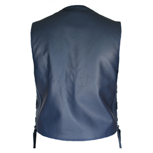 Prix le plus bas 2026 – Gilet en cuir véritable pour homme, conçu sur mesure, gilet en cuir à séchage rapide pour homme - Product Image 2