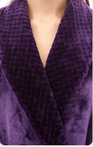 Albornoces de microfibra OEM de alta calidad para mujer, con estampado personalizado para bodas, kimono de novia, batas lisas, batas de baño y ducha. - Product Image 5