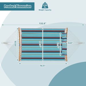 Hamaca Exterior con Almohada Desmontable y Diseño Confortable - Product Image 6