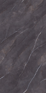Azulejos de porcelana con efecto mármol negro moderno de 600x1200 mm, brillantes y pulidos, para pisos, paredes e interiores, ideales para pasillos. - Product Image 2