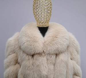 Manteau en fourrure de renard véritable fait main en Mongolie pour femme, style mode hiver, tailles personnalisées, vente en gros de manteaux en fourrure - Product Image 2