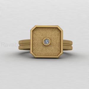 High Quality 925 Sterling Silver 14K Gold Plated Octagon 10mm <b>Blank</b> Bezel Setting DIY Resin Keepsake Jewelry Findings Custom - Product Image 1