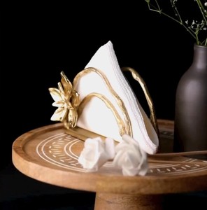 Handmade Metal Flower <b>Tissue</b> Holder <b>Wedding</b> Home Restaurant Tabletop Display - Product Image 2