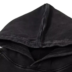 Ensemble de survêtement homme de haute qualité en coton délavé à l'acide, style streetwear hiver, avec logo personnalisé, fabricant OEM - Product Image 6