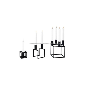 Wholesale Premium Handmade Metal Iron Candle Holder Geometric Design for Christmas Wedding Decorations - Product Image 3