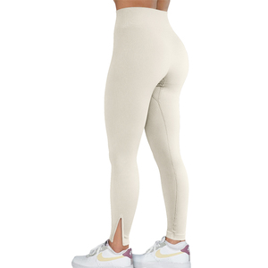 Night Running Reflective Yoga Leggings Women High Visibility Compression Tights Glow in the Dark Gym Pants - Product Image 3
