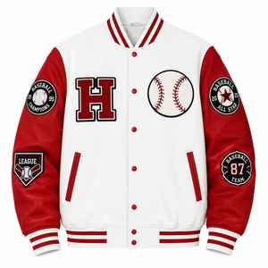 Vente en gros de vestes de baseball universitaires personnalisées CHALASA SPORTS pour hommes, style Letterman, respirantes, sublimées, pour l'hiver - Product Image 1