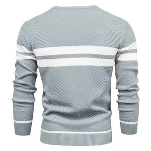 Suéter de Punto Gris para Hombre, Cuello Redondo, Corte Ajustado, Estilo Casual, Otoñal, Manga Larga, de la Mejor Calidad, Nuevo - Product Image 2