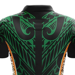 Polo en coton 100% personnalisé avec logo, sublimation, coupe ample, imprimé, anti-rétrécissement, couleur verte, nouvelle tendance, pour homme - Product Image 4