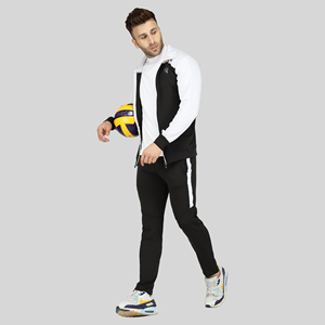 Survêtement à capuche pour homme en velours délavé à l'acide, extensible dans quatre directions, coupe-vent et confortable, idéal pour les sports d'hiver et le jogging d'automne - Product Image 1