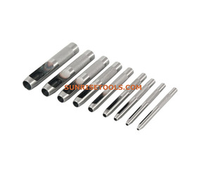 DOTTED Leather Hollow <b>Punch</b> <b>Set</b> LETTER 9 Pcs Iron Size 1/16 Inch Jewelry Tool Making Professional Equipment - Product Image 2