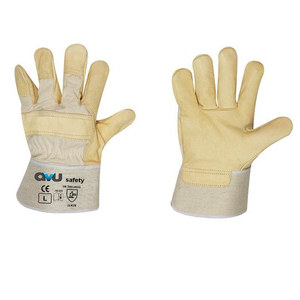 Guantes de Trabajo de Cuero de Grano de la Mejor Calidad para Trabajadores de la Construcción Profesionales, Montaje y Manipulación General, Disponibles para la Venta - Product Image 1