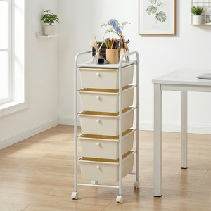 OEM Sale 5-Tier Plastic Storage <b>Drawer</b> Best Home Storage Organizer <b>Tools</b> Furniture Manufacturer Taiwan MIT's Best Storage Cart - Product Image 2